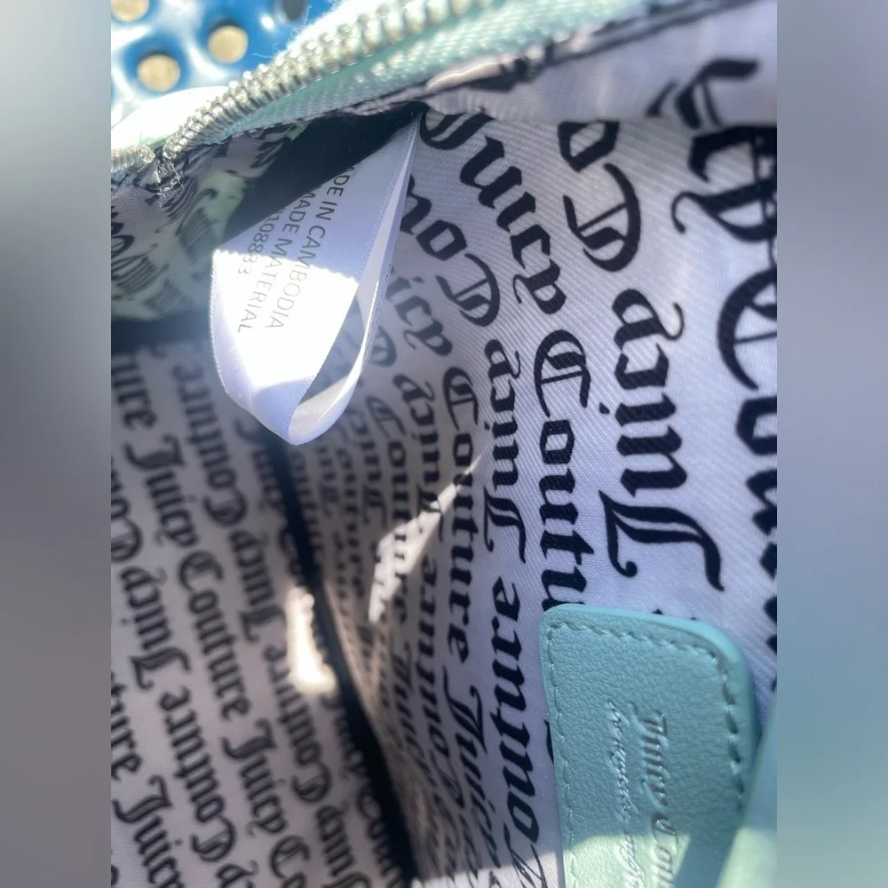 Juicy Couture Backpack,Juicy Couture Mint Backpack with Rhinestones.